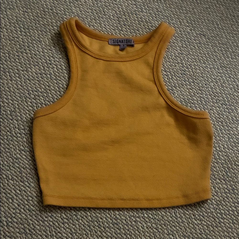 Signature Golden Yellow Sleeveless Top
